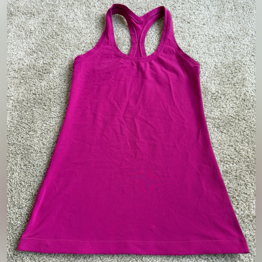 Lululemon Athletica Magenta Racerback Tank Top